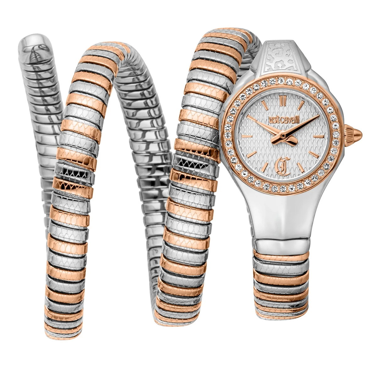 MONTRE JUST CAVALI FEMME SIMPLE ACIER